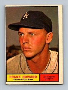 Tarjeta de béisbol 1961 Topps #280 Frank Howard baja calidad (arruga) - Imagen 1 de 2