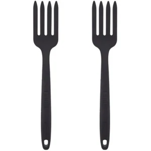 2 Pieces Silicone Cooking Fork Multi Functional Silverware Set 8 Kitchen Food - Picture 1 of 12