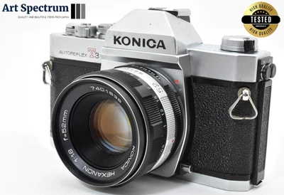 [Exc+5] Cámara fotográfica Konica Autoreflex T3 Hexanon 52 mm f1,8 SLR de Japón Foto 1 de 4