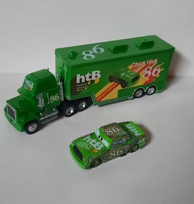 CAMION Mack CHICK HICKS + CHICK HICKS auto nr 86 CARS Disney Pixar sfuso maclama - Immagine 1 di 4