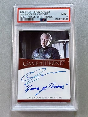 Game of Thrones Rittenhouse Auto Card Signed Gwendoline Christie BRIENNE PSA 9 - Image 1 of 2