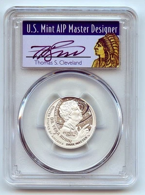 2025 S 25C Silver Dr. Vera Rubin Quarter PCGS PR70DCAM FS Cleveland Native - Image 1 of 2