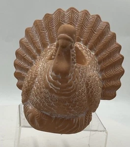 Vintage Thanksgiving Terrakotta kleine hohle Truthahn Figur Deko - Bild 1 von 8