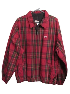 CHAPS GOLF RALPH LAUREN Herren M Wendejacke Full Zip kariert rot/marine Neu mit Etikett - Bild 1 von 18