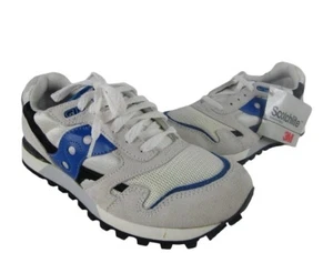 Zapatos Saucony Jazz Originales Para Hombre Talla 7 Blanco Gris Azul Informales Nuevos con Etiquetas - Imagen 1 de 6