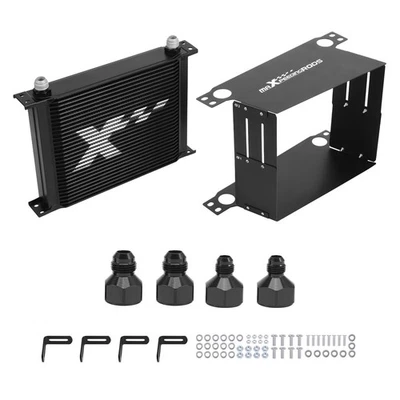 30 Row Universal Transmission Oil Cooler Kit Aluminum AN10 Engine Radiator - Image 1 of 4