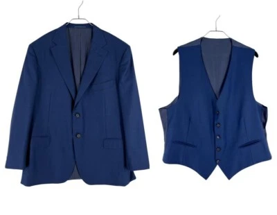 Suitsupply Napoli Veste Formelle En Laine Gilet Costume EU:62; UK/US:52R - Photo 1/4