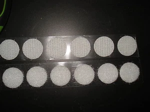 Pastille scratch agrippante diamètre 19mm blanc adhésif - lot de 10 pièces - Imagen 1 de 1