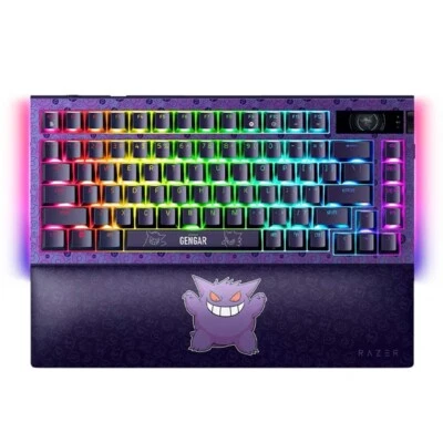 Razer x Pokémon Gengar Wireless Mechanical Keyboard W/ Wrist Rest Combo Set - Image 1 of 4