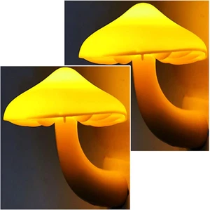 2Pack Mushroom Night Light Plug in Lamp,Led Lights for Adults Kids Baby Children - Picture 1 of 12