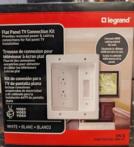 NEW -HT2102-WH-V1 On-Q/Legrand Kit di collegamento TV a schermo piatto - Foto 1 di 3