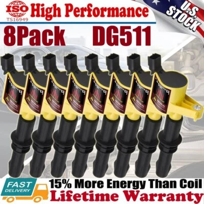 8X Ignition Coil For 2004 2005 2006 2007 2008 2009 2010 FORD F150 F250 4.6/5.4L - Image 1 of 4