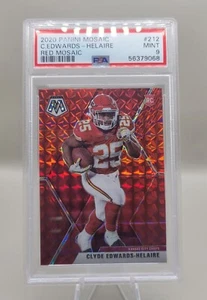 2020 Panini Mosaic Red #212 Clyde Edwards Helaire RC PSA 9 MINT Chiefs - Picture 1 of 2