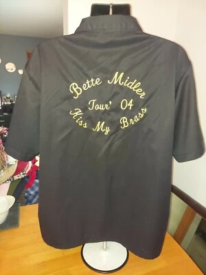 Bette Midler Kiss My Brass Concert Tour 2004 Bowling Camp Shirt Mens XL Time Out - Imagem 1 de 4