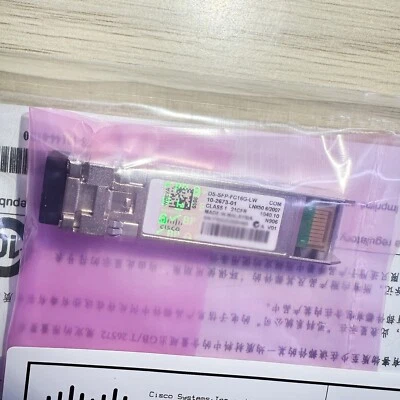 Cisco w/ Green Hologram DS-SFP-FC16G-LW FC 16G FC SFP+ Transceiver Module Foto 1 de 3