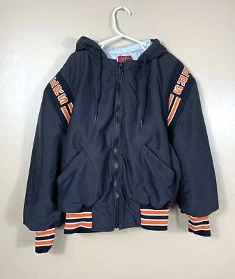 Chaqueta De Colección Años 80 90 JBS Ropa TIGRES JUVENILES TALLA PEQUEÑA Negra Naranja Cremallera Capucha EE. UU. Foto 1 de 4