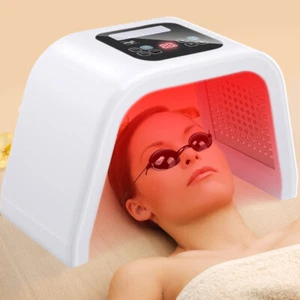 Terapia de luz roja 7 colores Máscara de terapia de luz LED para herramienta de cuidado facial de piel facial - Imagen 1 de 14