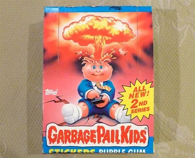 Misprint Error ~ 1985 Topps Garbage Pail Kids 2nd Series 2 OS2 Empty Display Box - Image 1 of 4