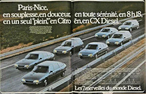 PUBLICITÉ DE PRESSE 1979 CITROËN CX DIESEL LES 7 MERVEILLES DU MONDE - Bild 1 von 1