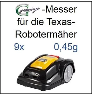 9 Cuchillos Repuesto Cuchillas 0,45mm para Texas Pro G-force SR2000 - Imagen 1 de 1