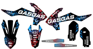 2021-2024 MC 85 CHEETAH Black Senge Graphics Kit Compatible with GASGAS - Picture 1 of 10