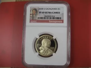 2008 S SACAGAWEA DOLLAR PR-69 ULTRA CAMEO - Picture 1 of 2