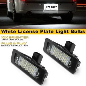 2PCS License Plate Light LED Lamp For Ford Flex Taurus Mustang Focus Edge 6000K - Picture 1 of 11