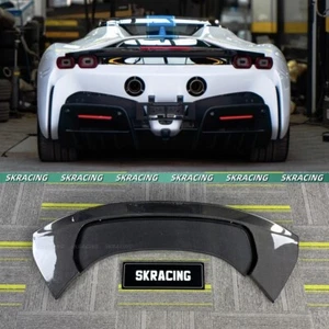 Kits de carrocería de alerón trasero de fibra de carbono real para Ferrari SF90 2020-2024 - Imagen 1 de 22
