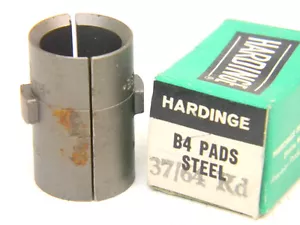 NEU ÜBERSCHÜSSIGE HARDINGE B4 x 37/64" RUNDE GLATTE STAHL SPANNZANGENPADS B-4 - Bild 1 von 1
