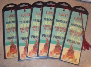 Lot of 36 I just want to read my books Beaded Bookmark $2.95 ea retail - Picture 1 of 2
