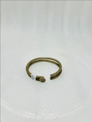 Brazaletes de mano de latón antiguos de latón niquelado brazaletes de mano Foto 1 de 4