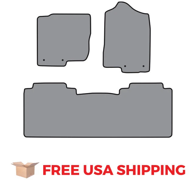 FITS 2017-2018 Nissan Titan Crew Cab 2pc Frts & 1pc Rr Floor Mat Cutpile - Imagem 1 de 1
