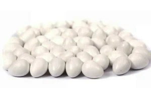 25 Canary DUMMY Bird EGGS Plastic Fake 5/8 x 1/2" 16x 12 mm Finch Parakeet - Picture 1 of 4