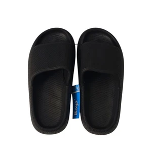 Sandali da ragazzo neri slide M 13/1 scarpe da scivolo casual nuovi con etichette - Foto 1 di 4