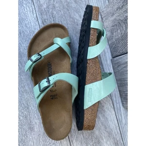 Birkenstock Mayari Graceful Matcha Sandals Size 42 Birko-Flor - Picture 1 of 11