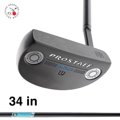 Wilson PROSTAFF MT012 Putter 34in Matte Black E-Coating Original Steel Shaft Men - Image 1 of 4