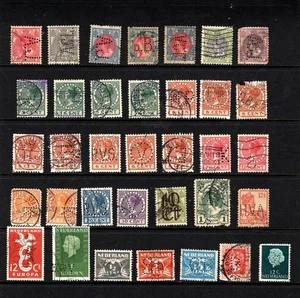 Netherlands ~ 35 Perfins. ~ Used - Picture 1 of 2