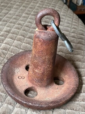 Ancla náutica vintage de hierro fundido de 8 libras para barco Foto 1 de 4