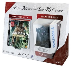 Uncharted: Drake's Fortune And Dualshock 3 Bundle PlayStation 3 Very Good 1Z