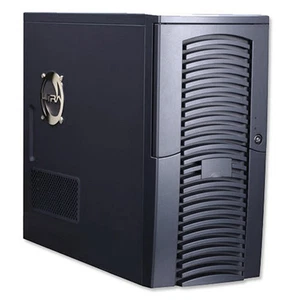 Vintage Ultra Wizard ATX Mid Tower PC Case Steel Jet Black *BRAND NEW!* RARE! - Picture 1 of 22