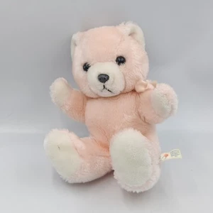 Doudou peluche ours rose blanc BABY CLUB - 36157 - Photo 1/2