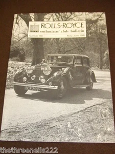 ROLLS ROYCE ENTHUSIASTS BULLETIN #150 - MAY 1985 - Imagen 1 de 1