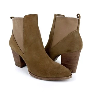 Blondo Women's Rhye Pointed Toe Waterproof Suede Ankle Boots Tan Size 9.5 - Picture 1 of 9