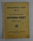 Teilekatalog / Ersatzteilliste Victoria Vicky Motor Typ FM 38 L von 05/1952