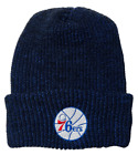 Made in USA Philadelphia 76ers Sixers Black Blue White Knit Hat Free Shipping