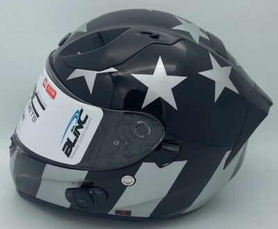 Casco Torc T15B Bluetooth Captain Shadow Brillo Negro Medio Cara Completa Cara Abierta Foto 1 de 4