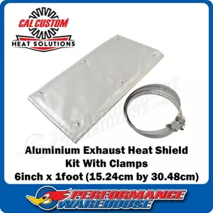 Exhaust Heat Shield Kit W/Clamps, 6" X 1', Aluminium - CAL-H1600AL - Picture 1 of 8