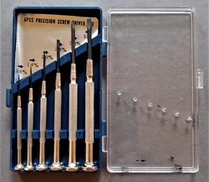 Precision Screw Driver Set 6 pcs Metric UNMARKED Made In Taiwan - Picture 1 of 3
