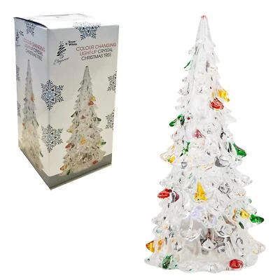 Colour Changing Christmas Tree Room Decoration Battery Operated - 12cm - Image 1 of 2