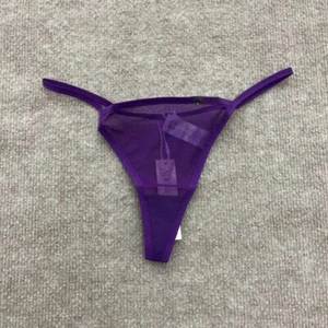 Adore Me Purple Mesh G-String Women's Size X-Small *Defect* NEW - Picture 1 of 8